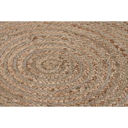 Tæppe 200 x 200 x 1 cm Scandi Natur Polyester Bomuld Grøn Lys brun Jute