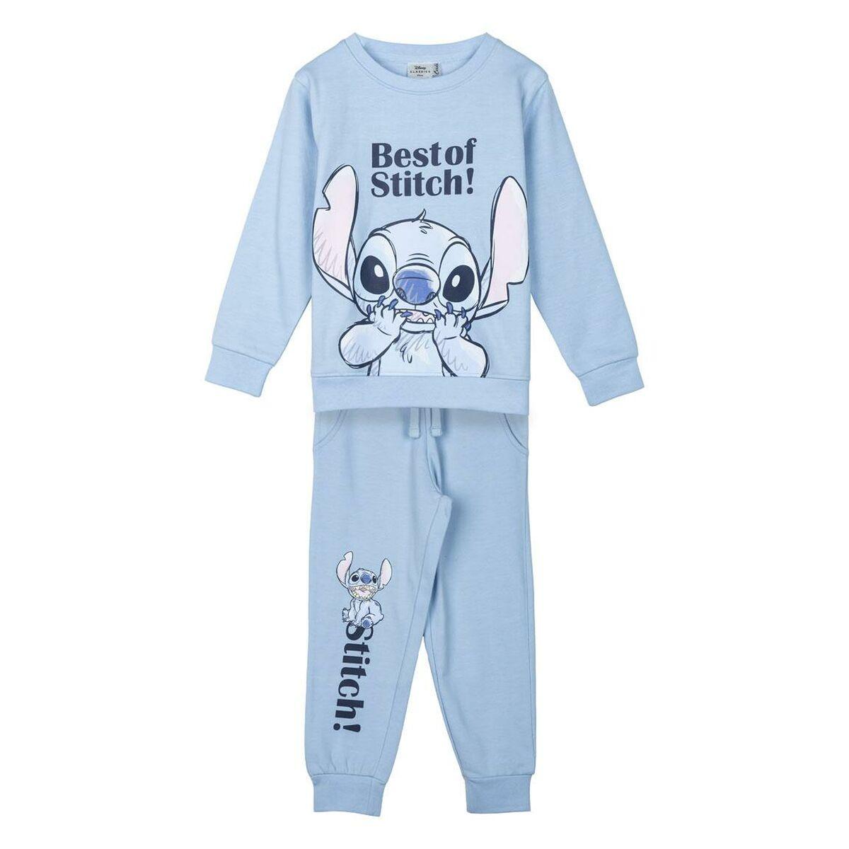 Træningsdragt til børn Stitch Lyseblå 8 år