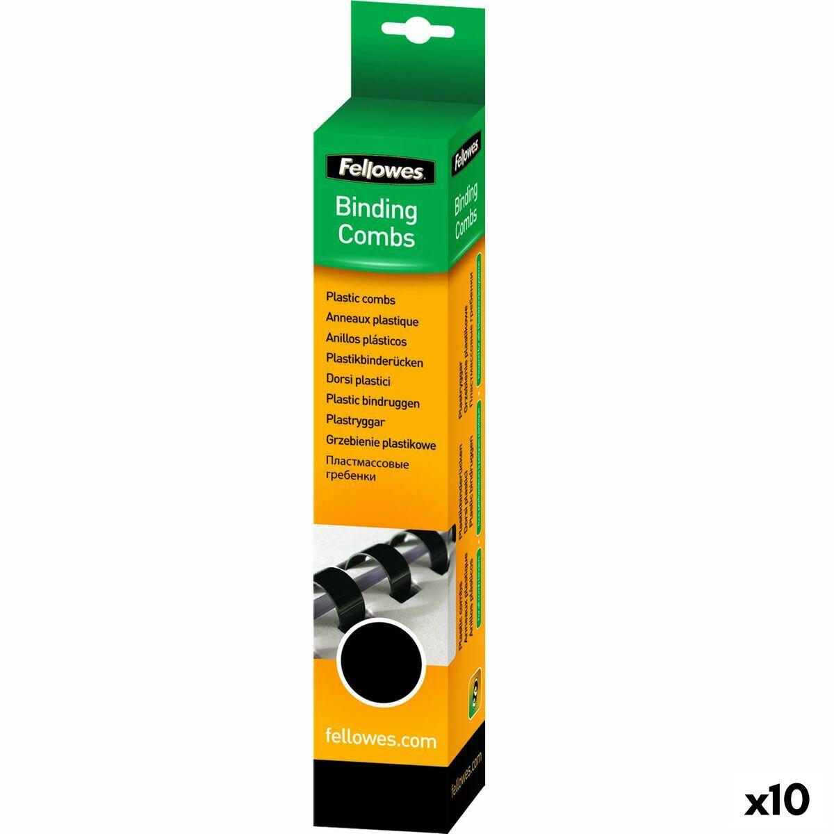 Spiraler Fellowes 100 Dele Bindende Sort PVC (Ø 10 mm) (10 enheder)