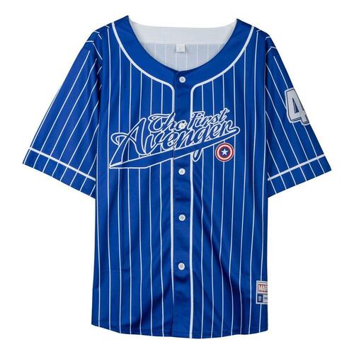 Kortærmet Sport T-shirt The Avengers Baseball Unisex M