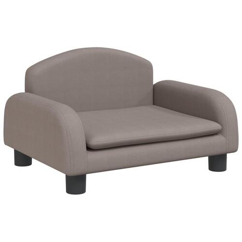 Sofa til børn 50x40x30 cm stof gråbrun