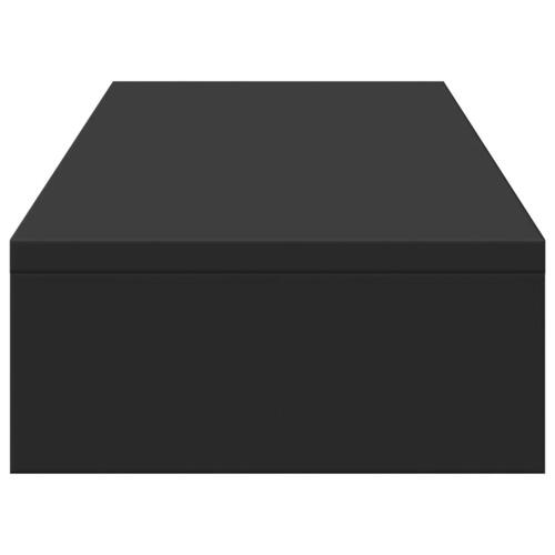 Skærmholder 80x24x10,5 cm justerbar konstrueret træ sort