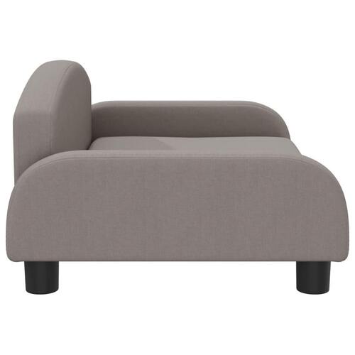 Sofa til børn 70x45x30 cm stof gråbrun