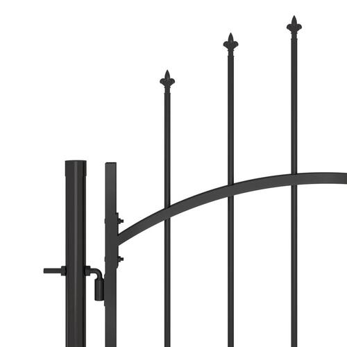 Hegnslåge med spydtop 5x2 m sort