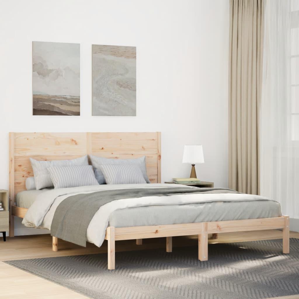 Ekstra lang sengeramme uden madras 160x220 cm massivt træ