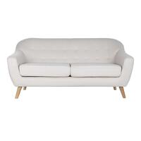 Sofa Natur Polyester Gummitræ Flødefarvet (172 x 82 x 82 cm)