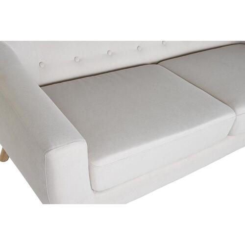 Sofa Natur Polyester Gummitræ Flødefarvet (172 x 82 x 82 cm)