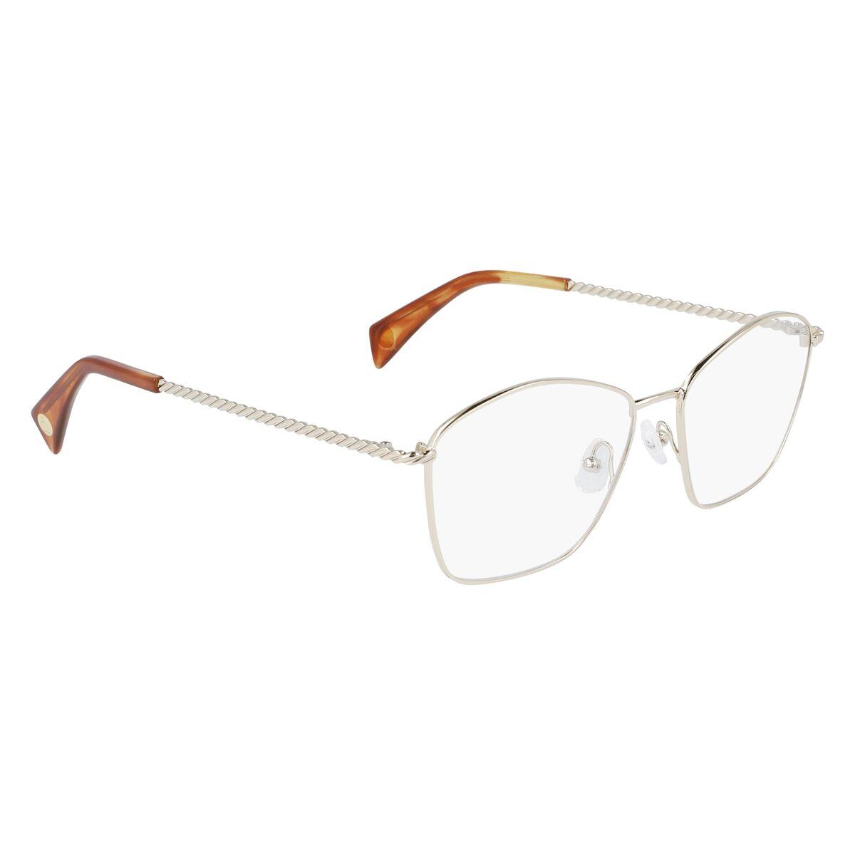 Lanvin LNV2103-722 brillestel, gul metal, ø 54 mm