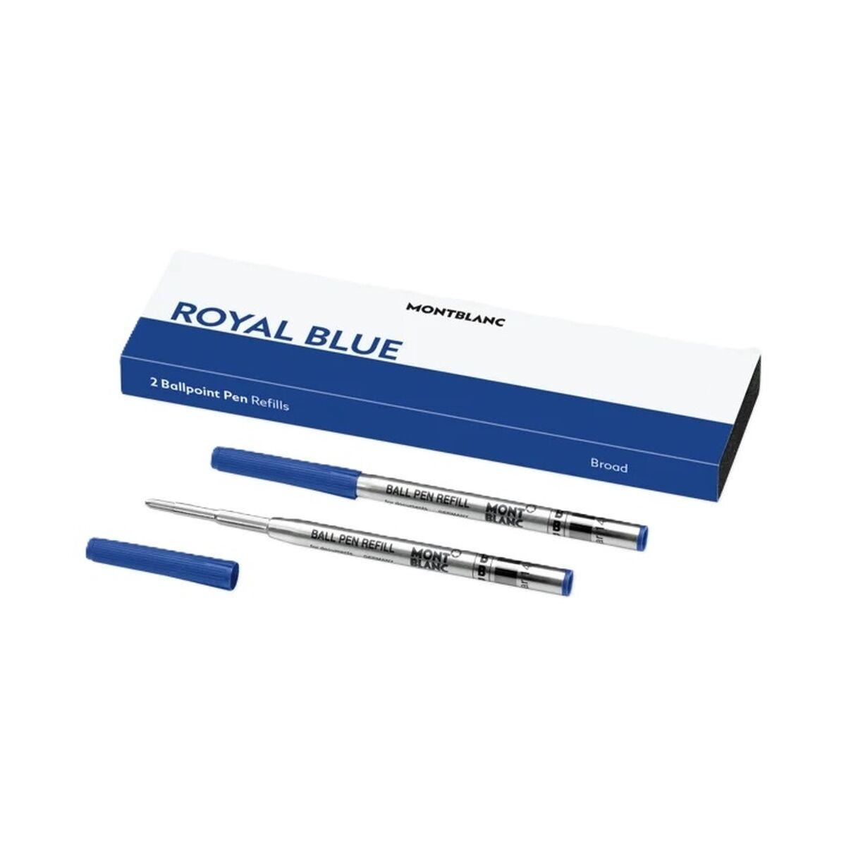 Refill til kuglepen Montblanc ROYAL BLUE - REFILLS BALL PEN - BROAD - 2 stk Blå 2 enheder