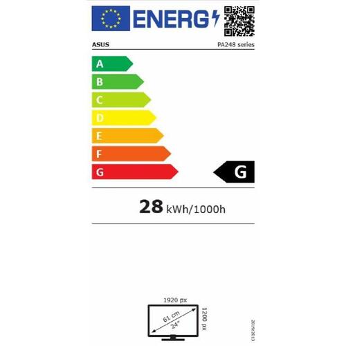 Skærm Asus PA248QV WUXGA 24" 24,1" 75 Hz 60 Hz IPS