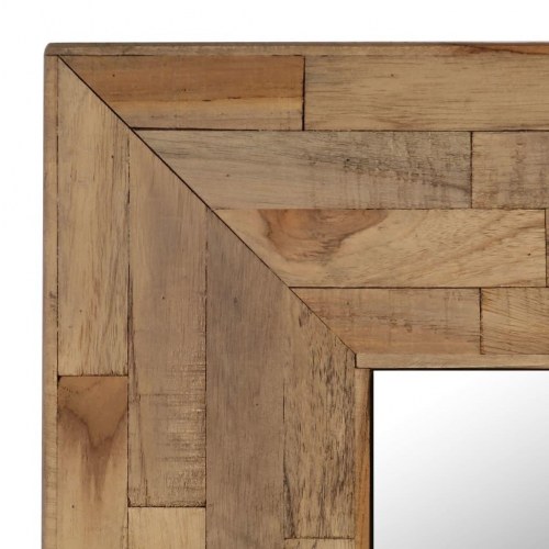 Spejl genanvendt teak 50 x 50 cm