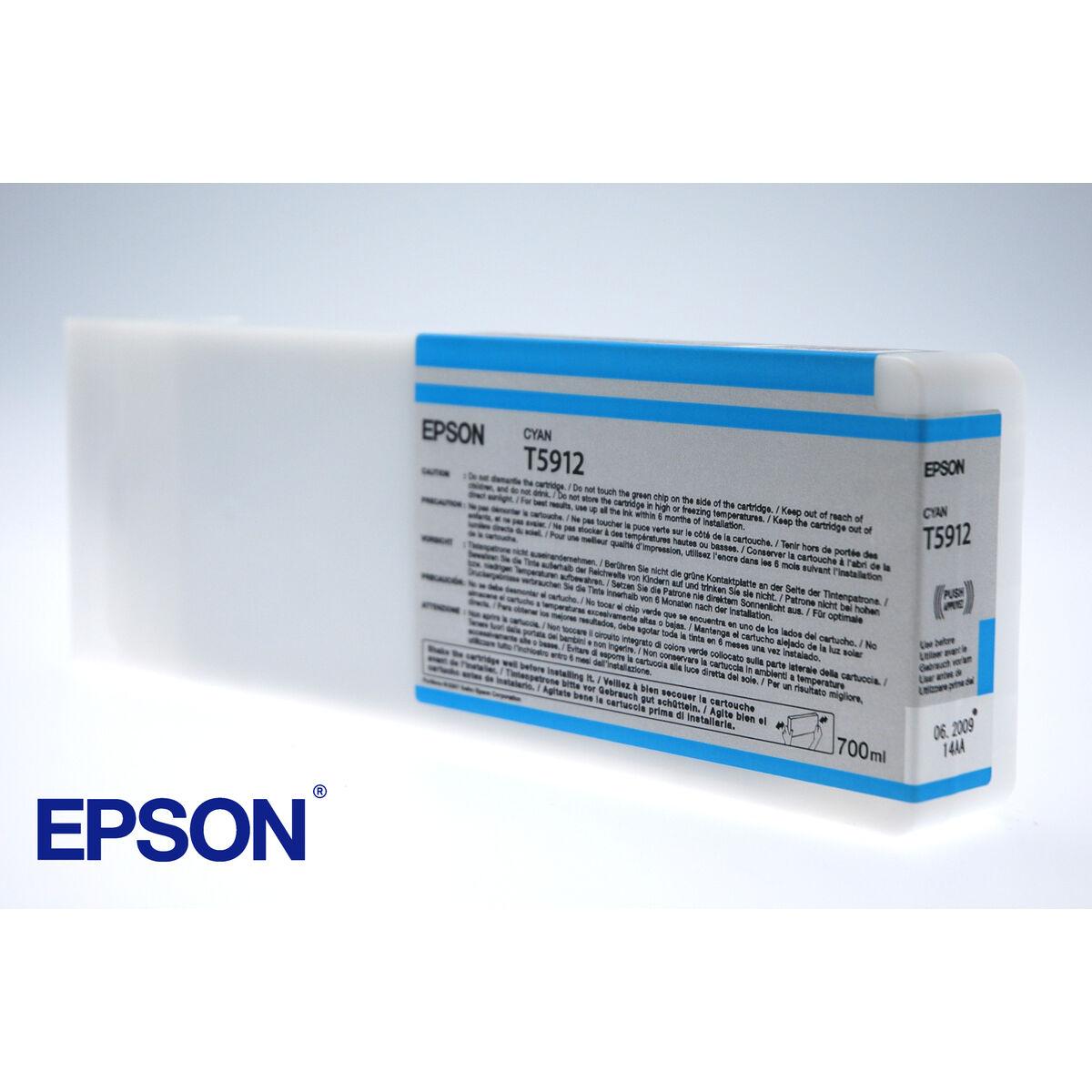 Epson C13T591200 blækpatron - Cyan, 700 ml (original)