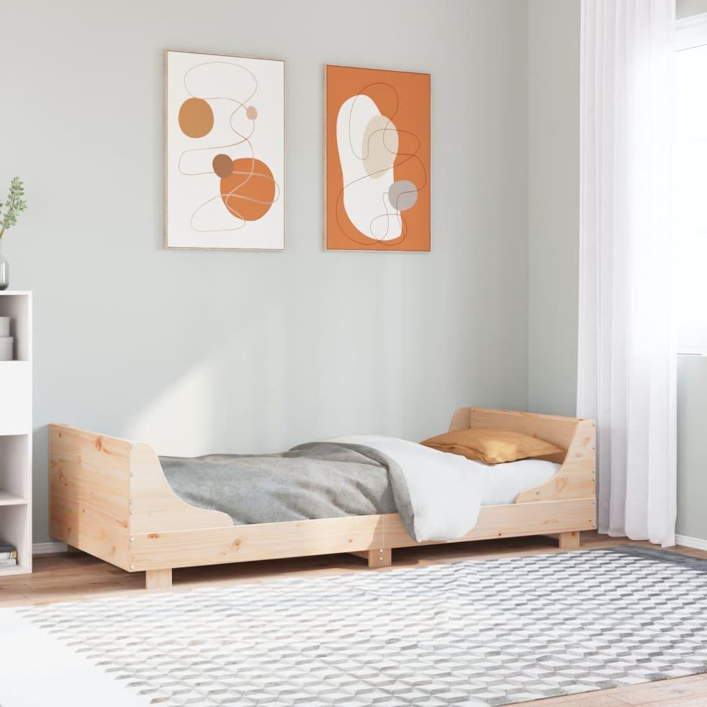 Sengeramme uden madras 90x190 cm massivt fyrretræ
