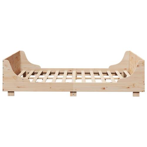 Sengeramme uden madras 150x200 cm massivt fyrretræ