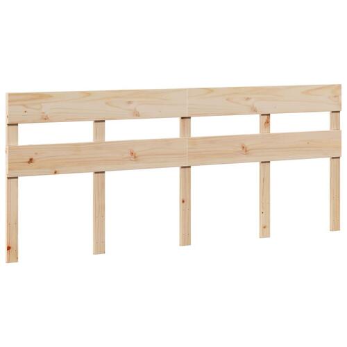 Sengeramme uden madras 200x200 cm massivt fyrretræ