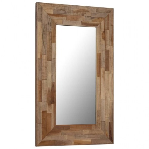 Spejl genanvendt teak 50 x 80 cm