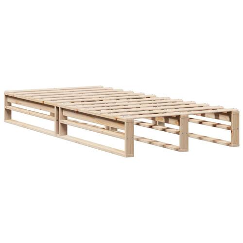 Sengeramme uden madras 100x200 cm massivt fyrretræ