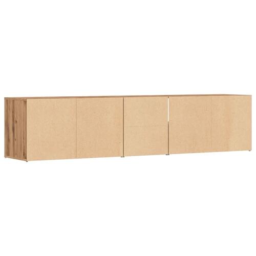 Hjørneskab 200x40x45 cm konstrueret træ egetræsfarve