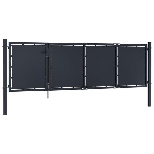 Havelåge 350 x 75 cm stål antracitgrå