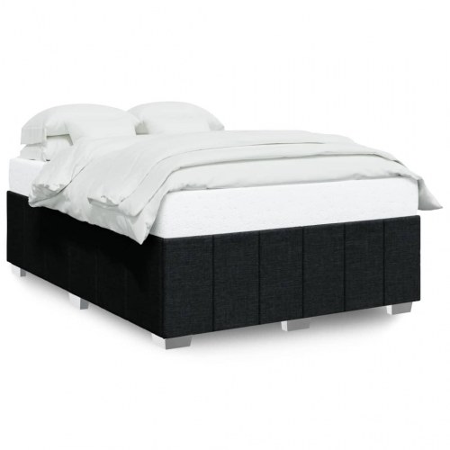 Sengeramme uden madras 140 x 200 cm stof - sort