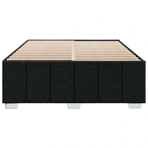 Sengeramme uden madras 140 x 200 cm stof - sort