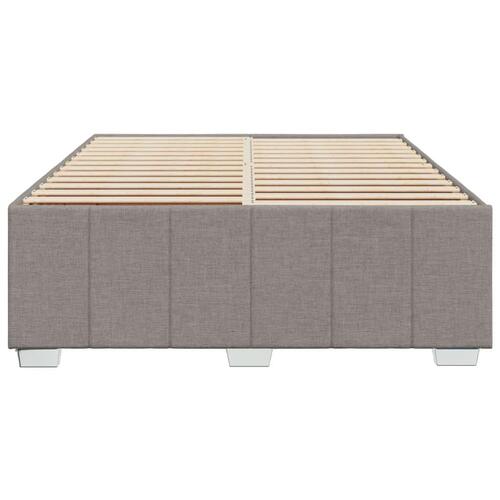 Sengeramme uden madras 140x190 cm stof gråbrun