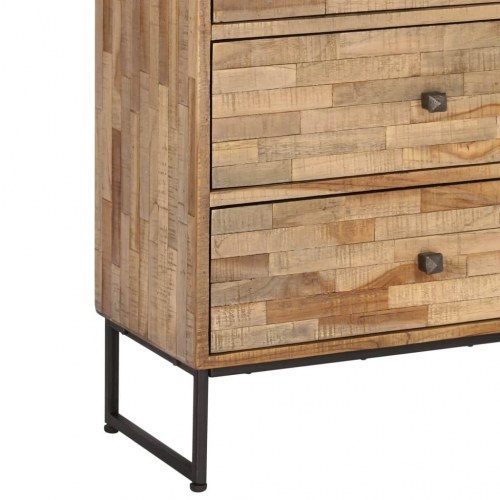 Skænk i massivt genanvendt teaktræ 60 x 30 x 75 cm