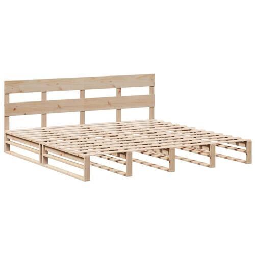 Sengeramme uden madras 180x200 cm massivt fyrretræ