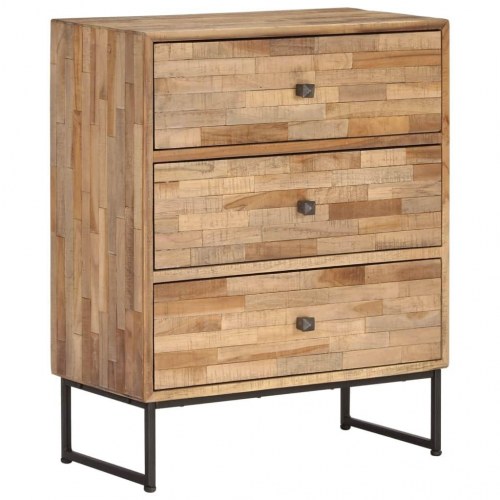 Skænk i massivt genanvendt teaktræ 60 x 30 x 75 cm