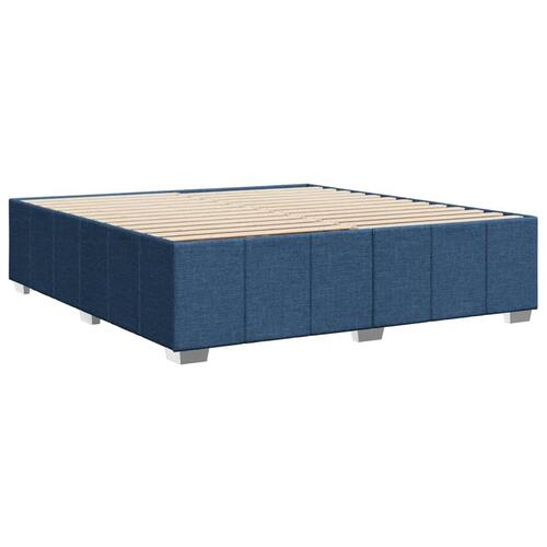 Sengeramme uden madras 200x200 cm stof blå