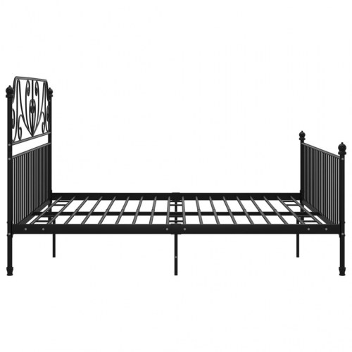 Sengestel i metal 200 x 200 cm - sort dobbeltseng