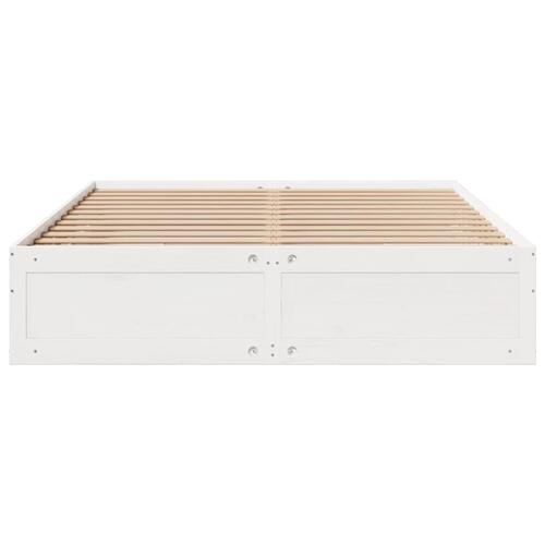Sengeramme m. skuffer 180x200 cm uden madras massivt fyr hvid