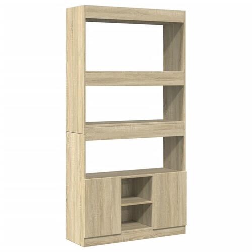 Reol 92x33x180 cm konstrueret træ sonoma-eg