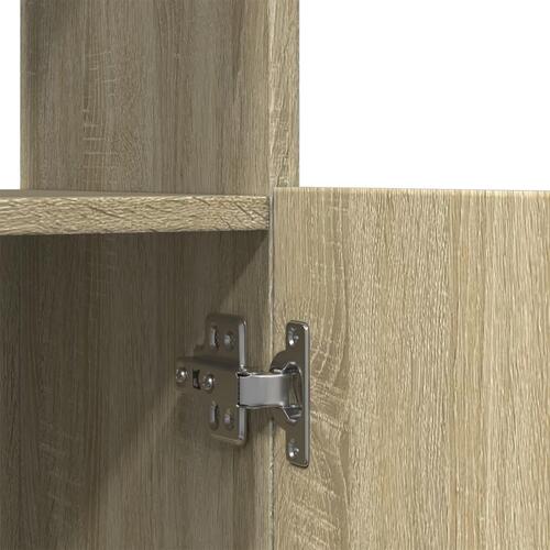 Reol 92x33x180 cm konstrueret træ sonoma-eg