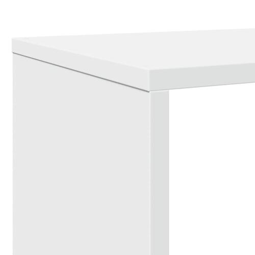 Bogreol 132x29x141,5 cm konstrueret træ hvid