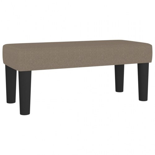 Kontinentalseng med madras 120×190 cm - stof gråbrun