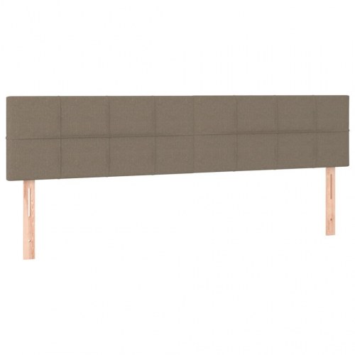 Kontinentalseng med madras 120 × 190 cm - stof gråbrun