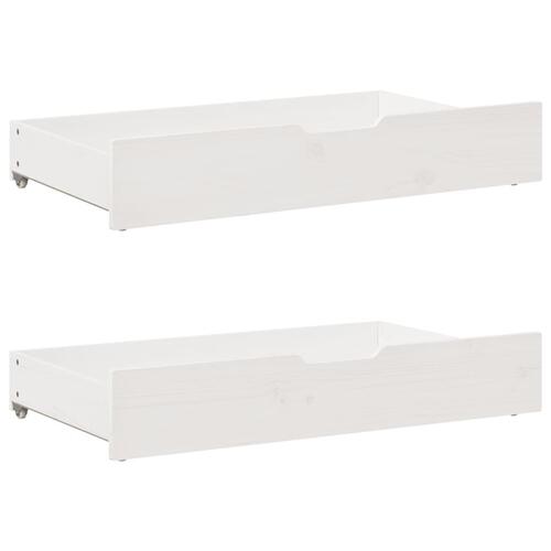 Sengeramme uden madras 140x200 cm massivt fyrretræ hvid