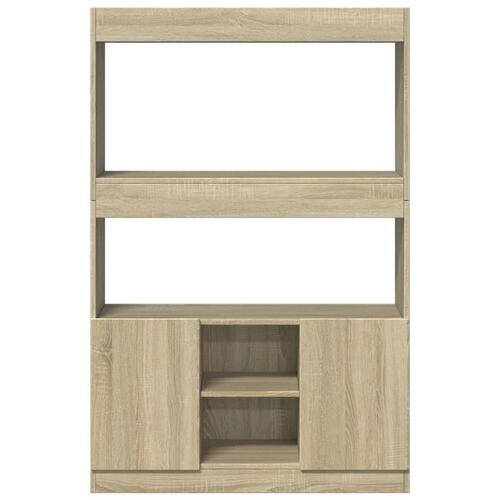 Reol 92x33x140 cm konstrueret træ sonoma-eg
