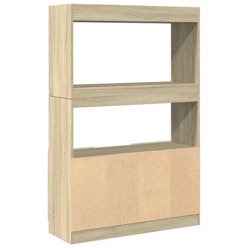Reol 92x33x140 cm konstrueret træ sonoma-eg