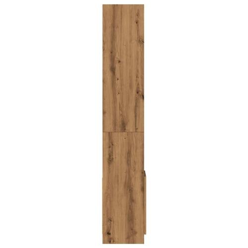 Reol 92x33x180 cm konstrueret træ egetræsfarve