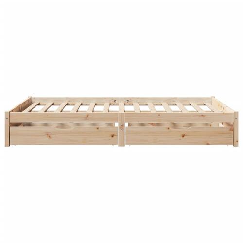 Sengeramme uden madras 140x200 cm massivt fyrretræ