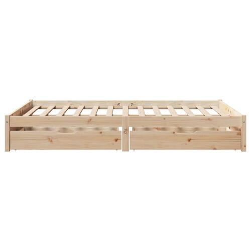 Sengeramme uden madras 120x200 cm massivt fyrretræ