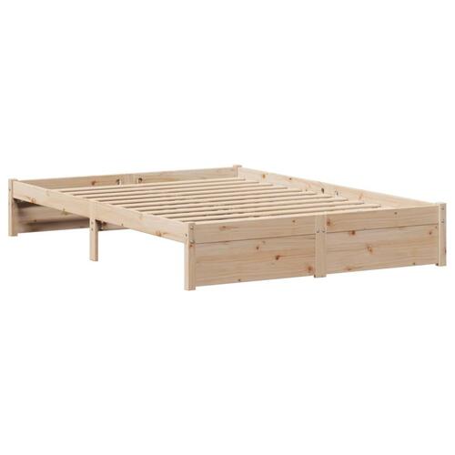Sengeramme uden madras 120x200 cm massivt fyrretræ