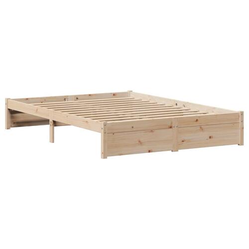 Sengeramme uden madras 120x200 cm massivt fyrretræ