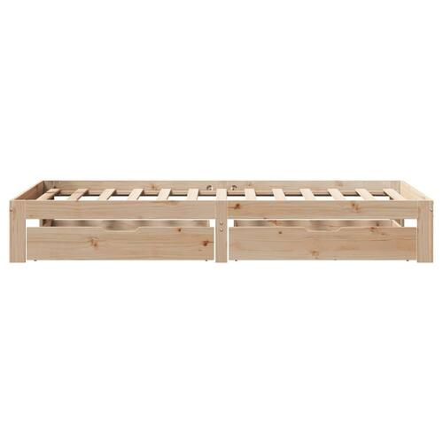 Sengeramme med skuffer 90x190 cm massivt fyr