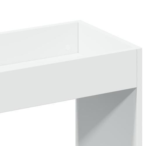 Reol 92x33x140 cm konstrueret træ hvid