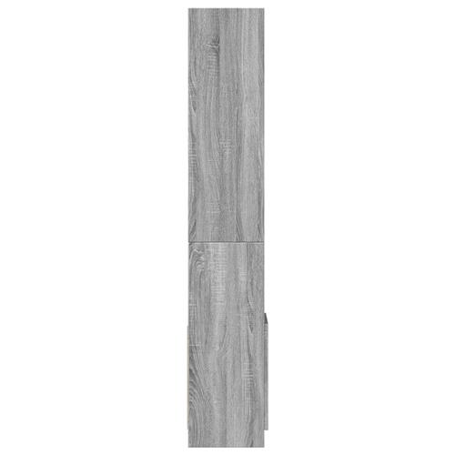 Reol 92x33x180 cm konstrueret træ grå sonoma-eg