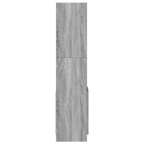 Reol 92x33x140 cm konstrueret træ grå sonoma-eg