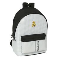 Laptop rygsæk Real Madrid C.F. 24/25 Hvid Grå 31 x 44 x 18 cm 15,6"